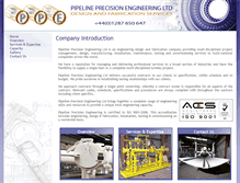 Tablet Screenshot of pipelineprecision.com